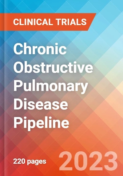Graphic of a book cover 'Chronic Obstructive Pulmonary Disease Pipeline'