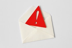 Graphic of envelope with red warning triangle coming out of it.