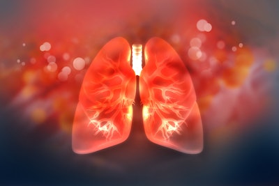 Graphic of human lungs