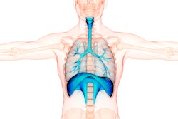 Graphic showing lungs inside a human body