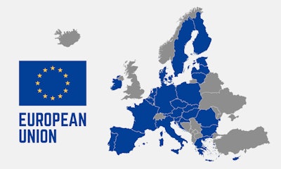 Map of the European Union.