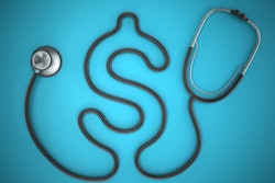 Stethoscope in the shape of a dollar sign.