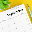 This is a calendar illustration of the month of September.