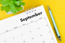 This is a calendar illustration of the month of September.