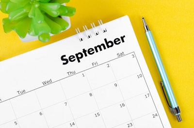 This is a calendar illustration of the month of September.