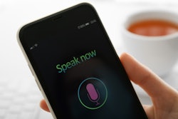 Image of mobile phone with a recording app open.