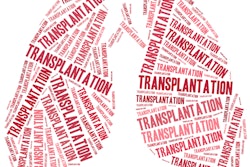 Lung transplantation word cloud illustration