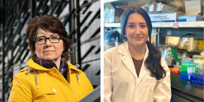 Carolyn Baglole, PhD, and Vincenza Caruana