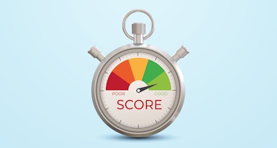 This is a generic infographic of a stopwatch with a needle moving from poor to good.