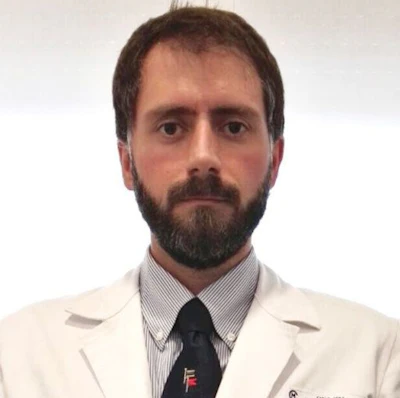 This is a photo of the doctor quoted in the article, Diego Bagnasco, MD, PhD.