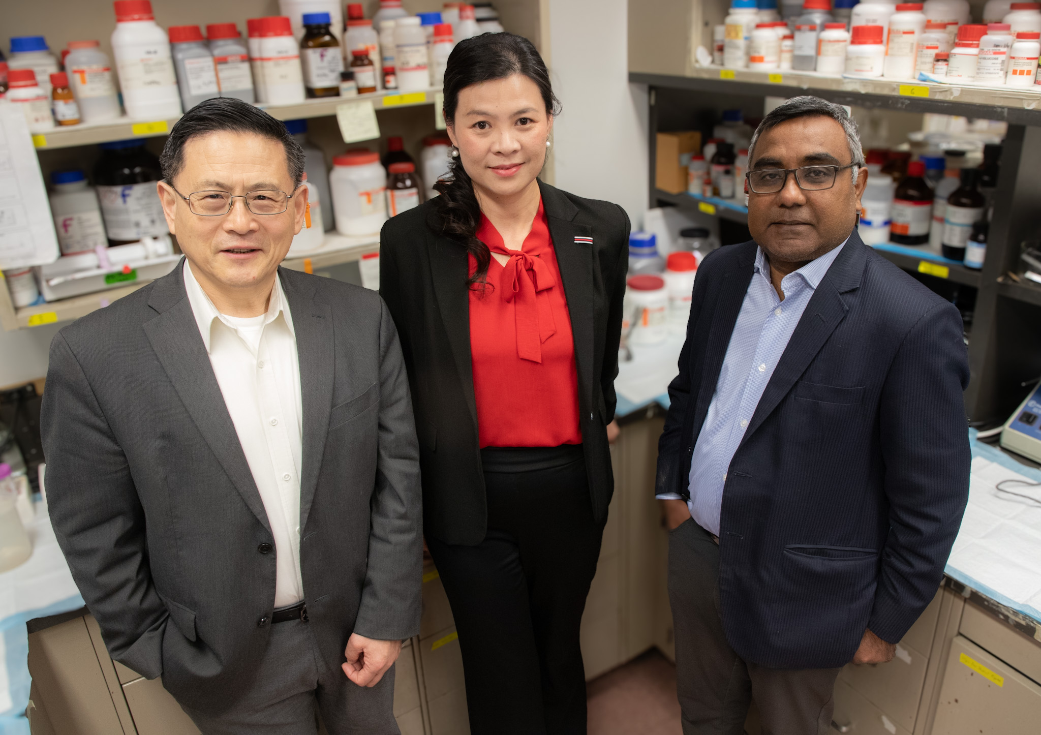 The study was led by Drs. Ping Wang, Hui Jin and Aziz Monowar.