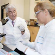 Joe G. N. Garcia, MD, associate vice president for research at UF Health, and Susannah Patarroyo-White, a senior staff scientist, work in the lab.